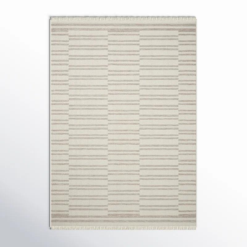 Malibu II Indoor / Outdoor Rug by Amber Lewis x Loloi - Ivory and Dove / 2'3" x 7'7" Runner