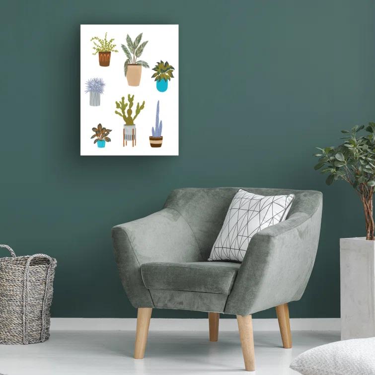 Trademark Fine Art Modern & Contemporary " Houseplant Chart II " by Melissa Wang