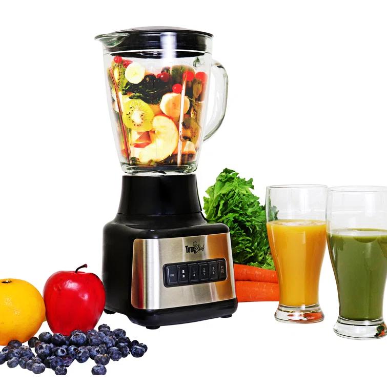 Total Chef Total Chef 51 Oz Countertop Blender with 6 Speed & 2 Pulse Options For Smoothies, Shakes, Ice and Dips