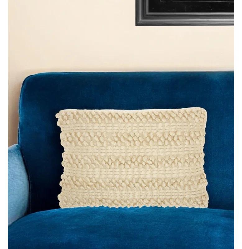 Mina Victory Striped Throw Pillow With Texture