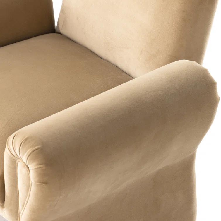 Fenella Accent Chair - Camel Velvet