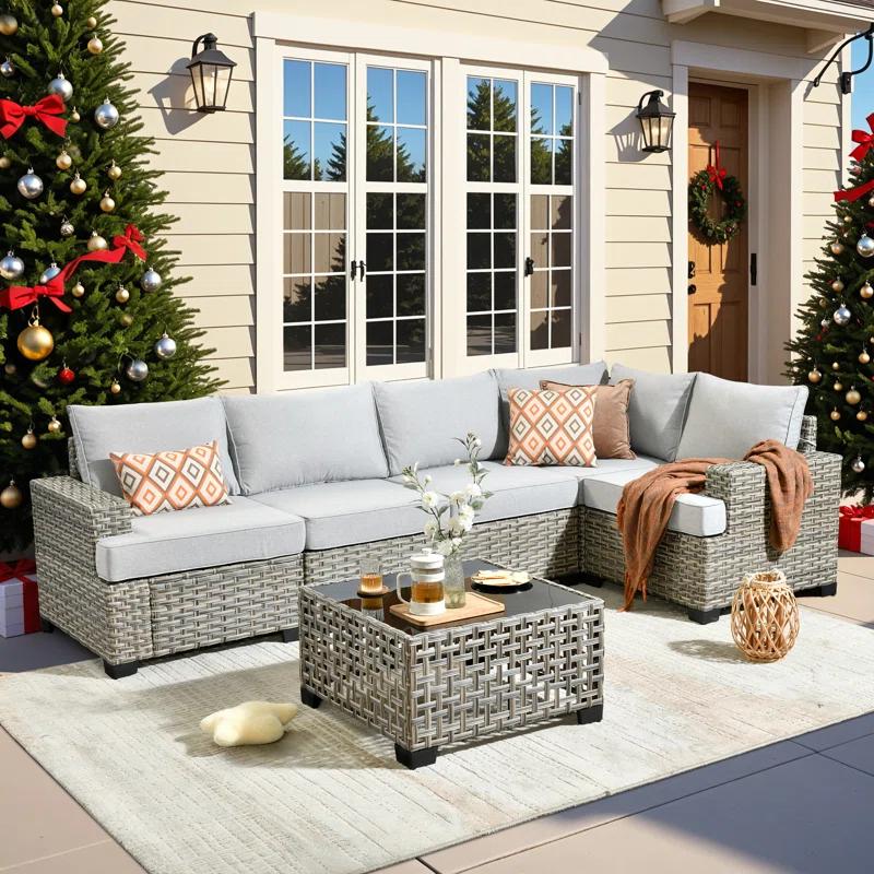Lark Manor™ Carolle 6 - Person Outdoor Seating Group With Cushions