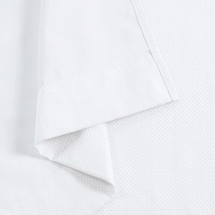 Madison Park Galen Basketweave Room Darkening Curtain Panel Pair (Set of 2)