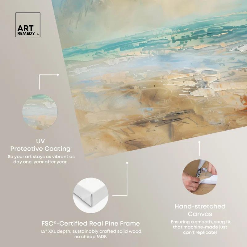 Art Remedy Beyond The Shore Beach Coastal Inspired Wall Art by Art Remedy