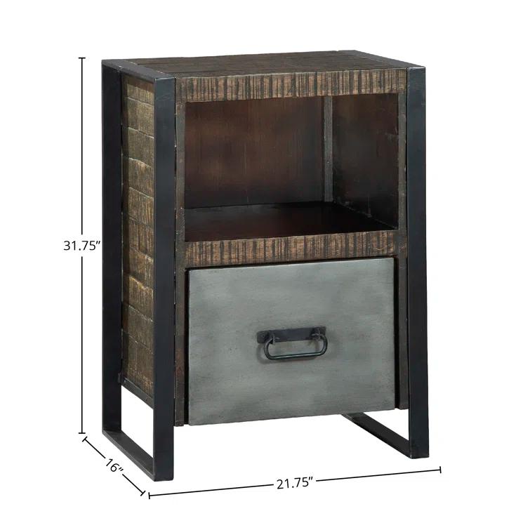 Hekman Office 22" Drawer Acacia File Cabinet