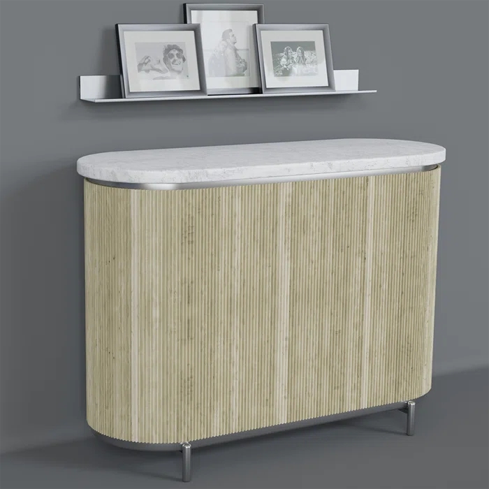Designs of Distinction® Furniture Findings 1/4" Deep Double Bead Tambour - (12"W x 48"L)