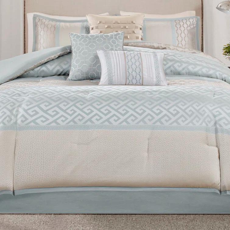 Madison Park Bennett 7 Piece Jacquard Comforter Set