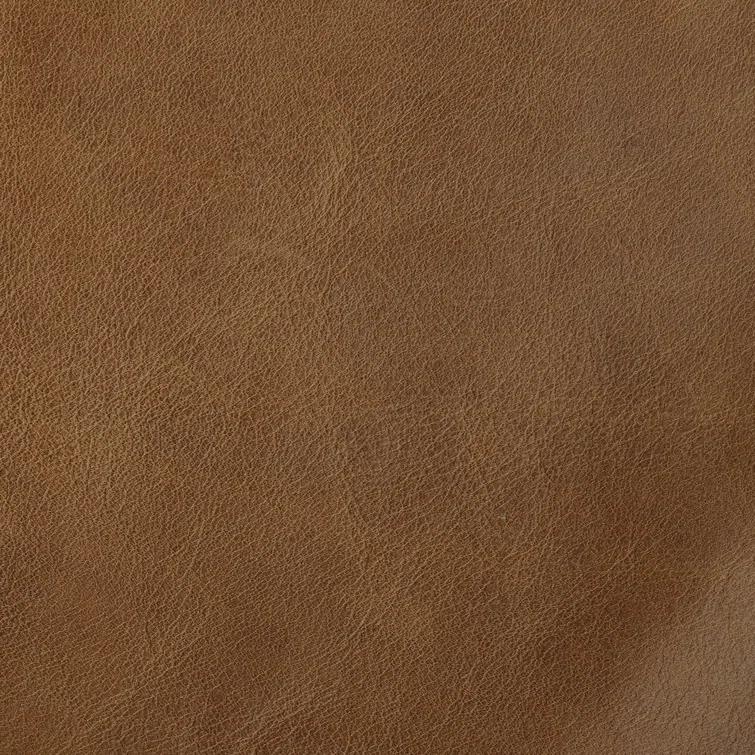 Simpli Home Livingston Top Grain Genuine Leather Mid-Century Modern Sofa With Solid Wood Frame For Living Room