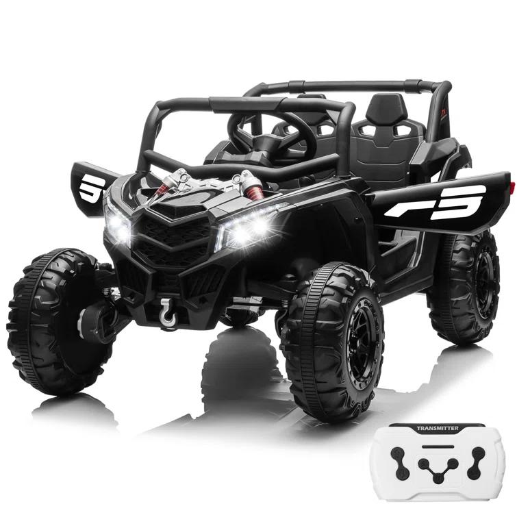 Anrli 24V 4WD Kids Electric UTV w/ Remote Control, Large Seat & 3 Speeds (Ages 3-8)