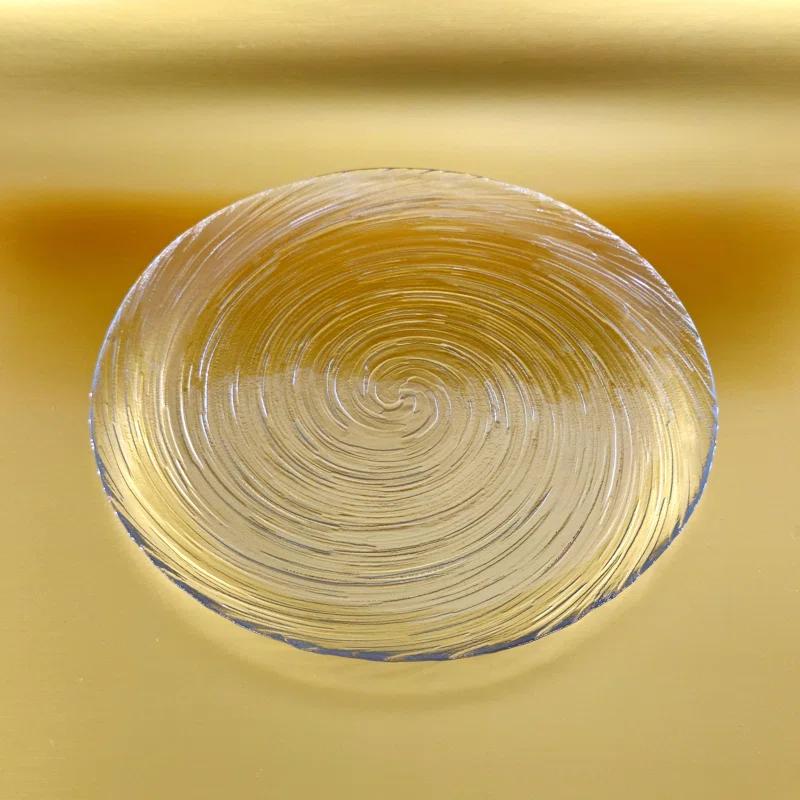 Wrought Studio™ Lyalya Glass Salad Plate Set of 12 (Set of 12)