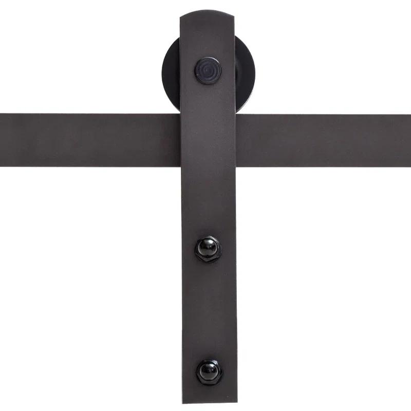 Calhome Paneled Manufactured Wood Painted Barn Door