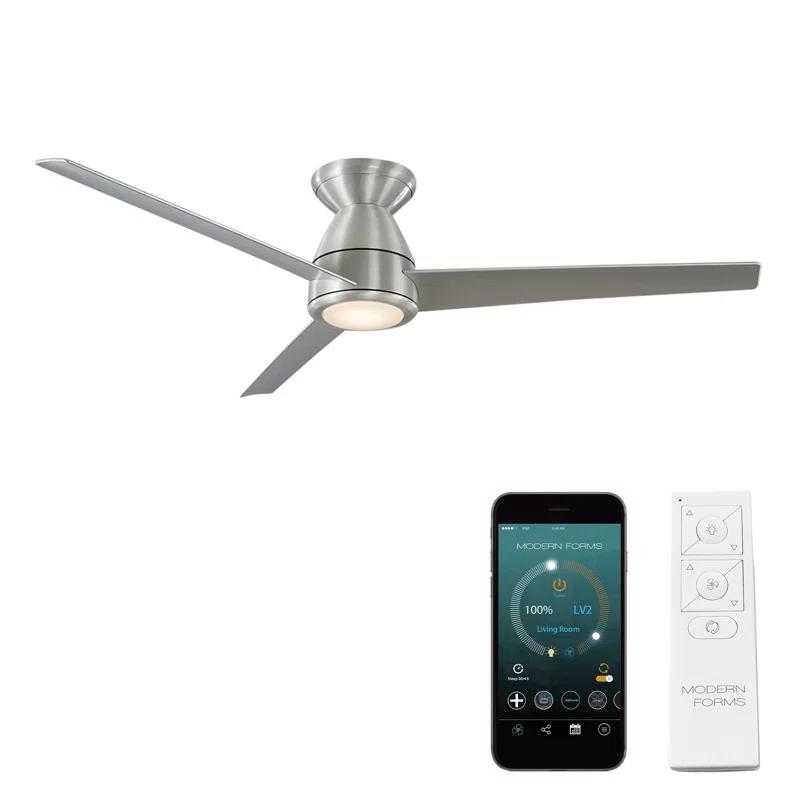 Modern Forms Tip Top 3 - Blade Smart Propeller Ceiling Fan with Light Kit Included