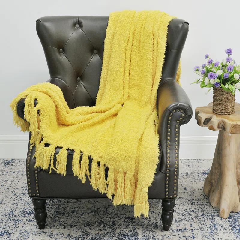 Home Soft Things Fluffy Handmade Throw Blanket