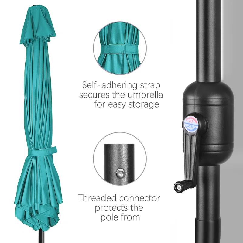 90'' Lighted Tilt Market Umbrella