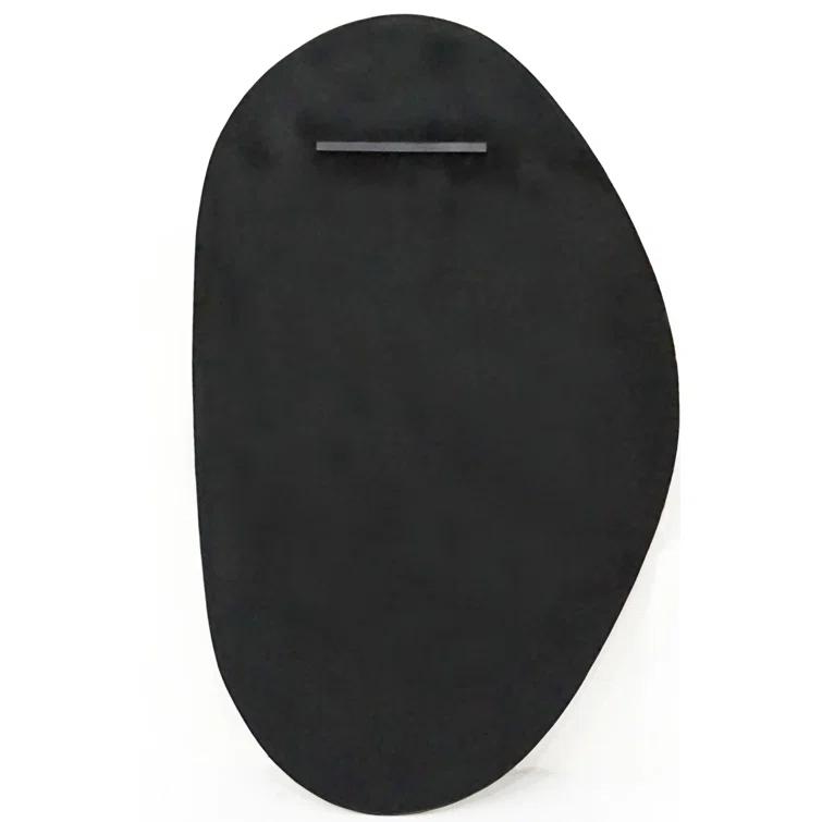 Contemporary Gold-Finish Wood Rectangular Wall Mirror 20.75x35.50