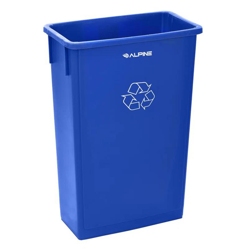 Alpine Industries 23 Gallon Trash Can Recycle Bin and Drop Slot Lid