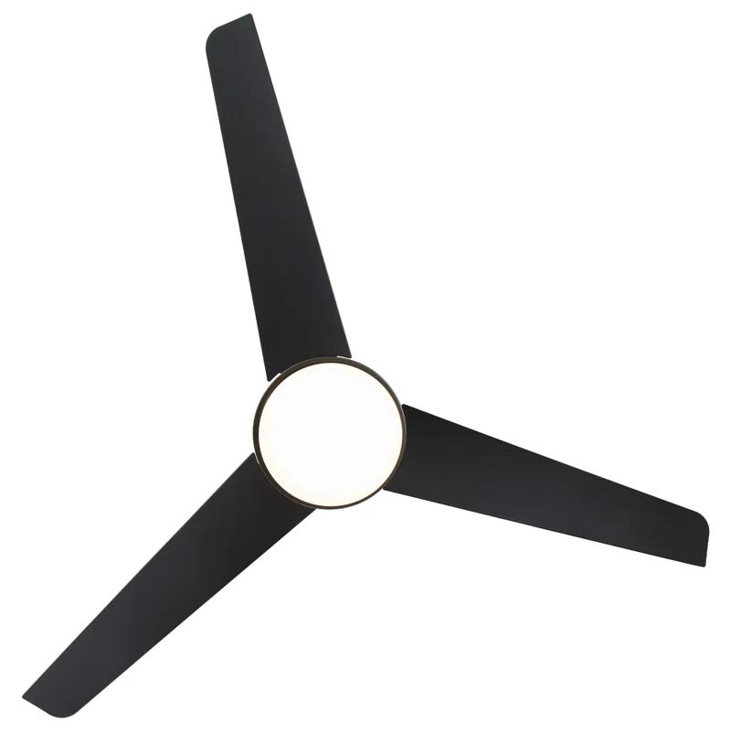 WAC Limited Fans 54" Mod 3 - Blade Outdoor/Indoor Smart Ceiling Fan with Remote Control and Dimmable LED Light Kit Included, Works With Google Assistant, Amazon Alexa, iOS And Android APP