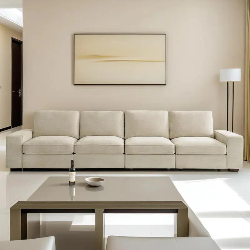 Latitude Run® Upholstered Sofa with Removable Covers & Seat Storage