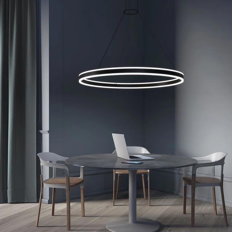 Double Corona 2 - Light Dimmable LED Wagon Wheel Chandelier