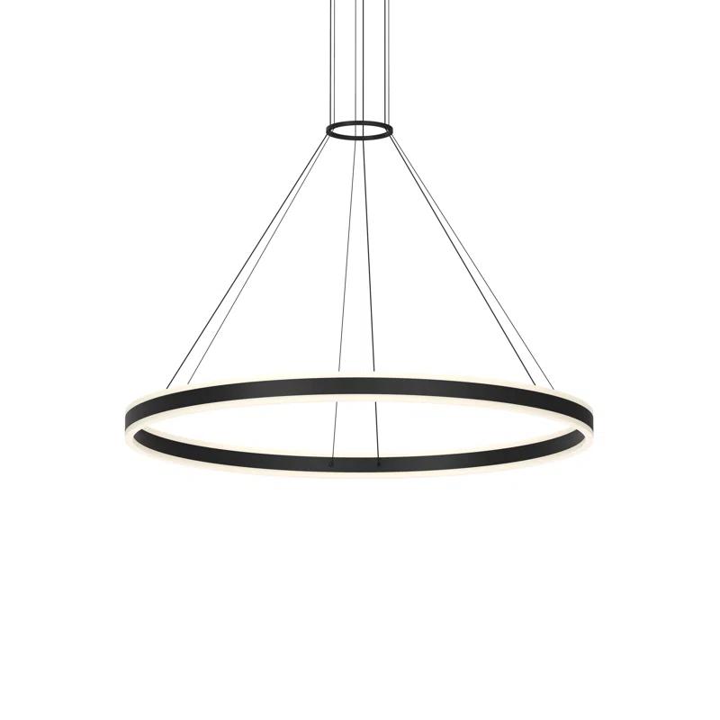 Double Corona 2 - Light Dimmable LED Wagon Wheel Chandelier