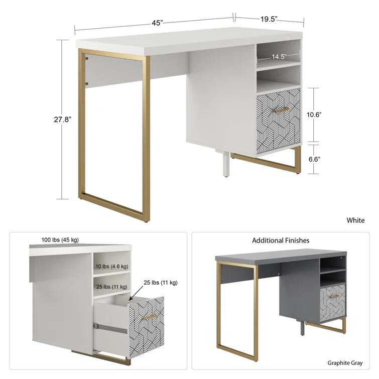 CosmoLiving by Cosmopolitan Scarlett Desk