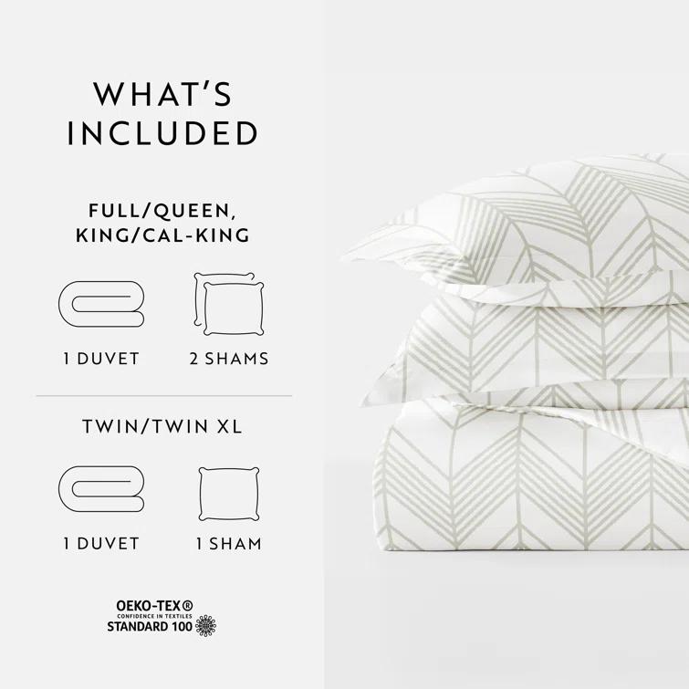 Becky Cameron Home Alps Chevron Pattern Duvet Cover Set