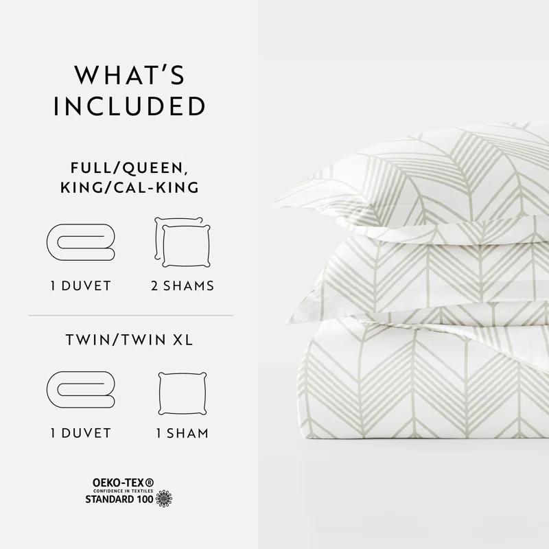 Home Alps Chevron Pattern Duvet Cover Set