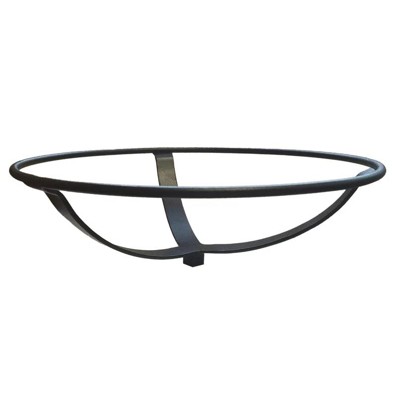 12 Inch Crackle Birdbath with Rail Mount Bracket