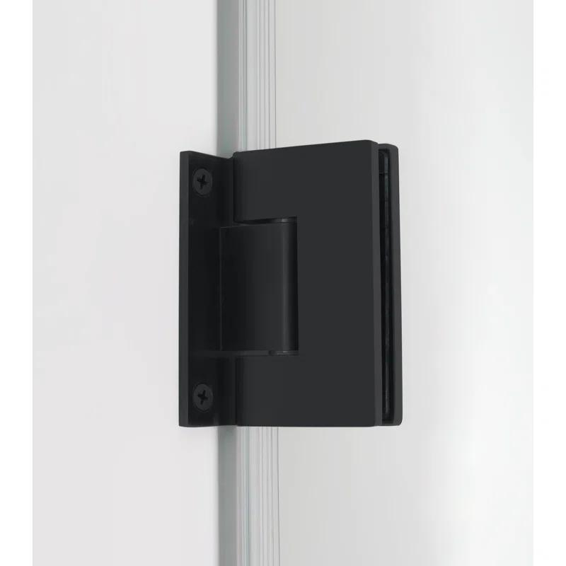 Kinkade XL 23.75" - 24.25" W x 80" H Hinged Frameless Shower Door