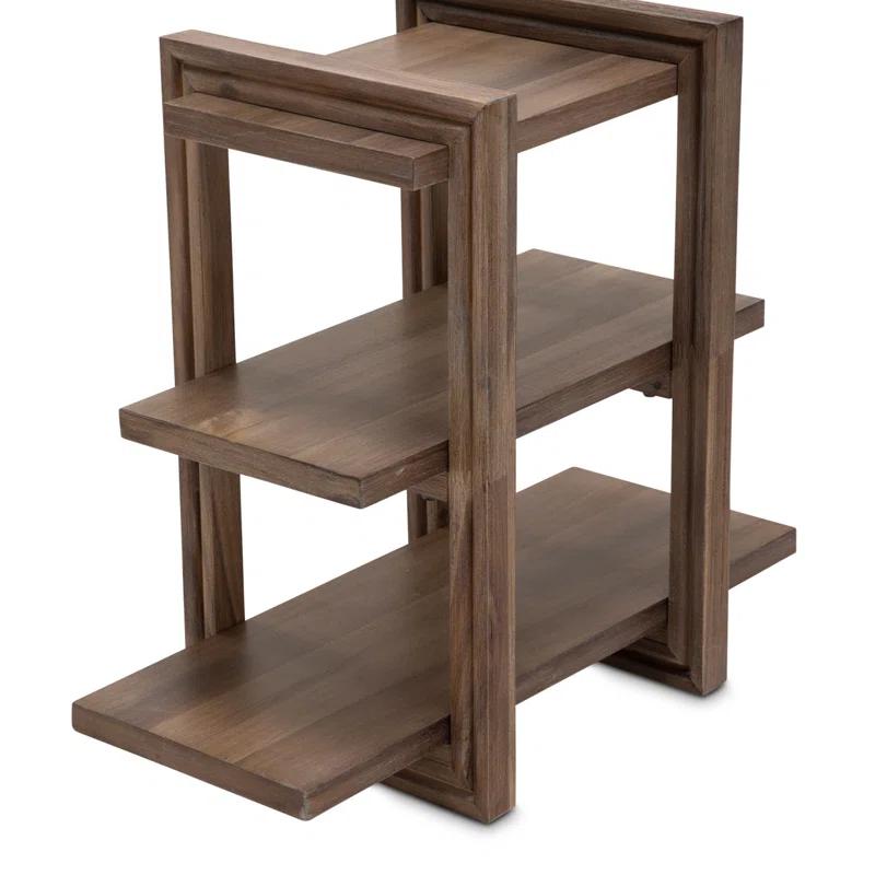 Michael Amini / Kathy Ireland Home Designs Hudson Ferry Solid Wood End Table
