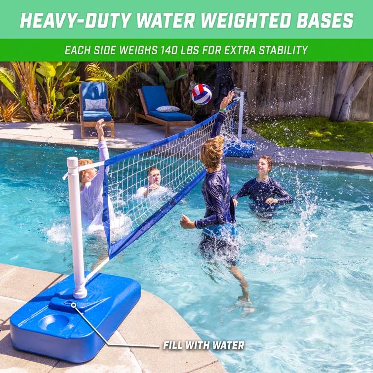 GoSports GoSports Splash Net Elite Pool Volleyball Game with Water Weighted Bases
