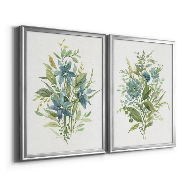 Red Barrel Studio® " Greenery I " 2 - Pieces Painting Print