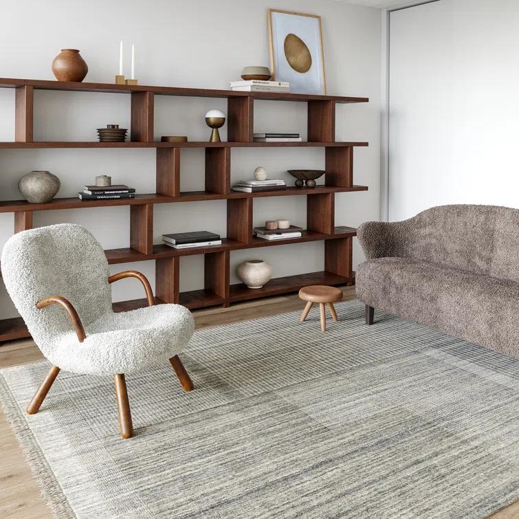 Seriah Fringed Wool-Blend Area Rug
