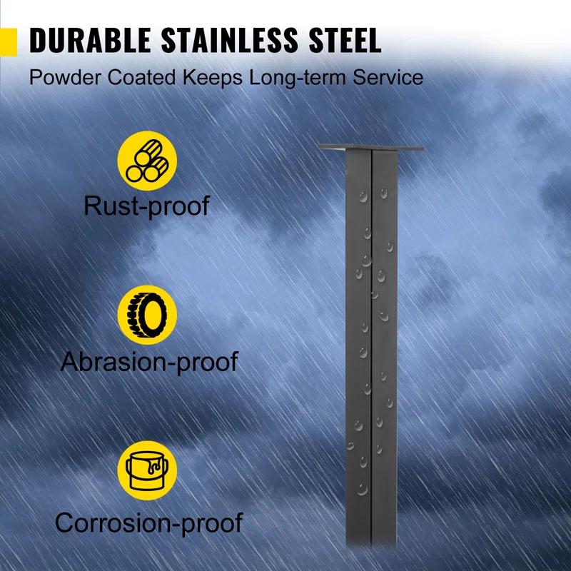 VEVOR VEVOR 36" H Cable Railing Post WITHOUT Predrilled Holes