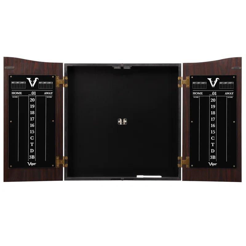 Viper Viper Vault Shot King Sisal Bristle Dartboard and Cabinet Set