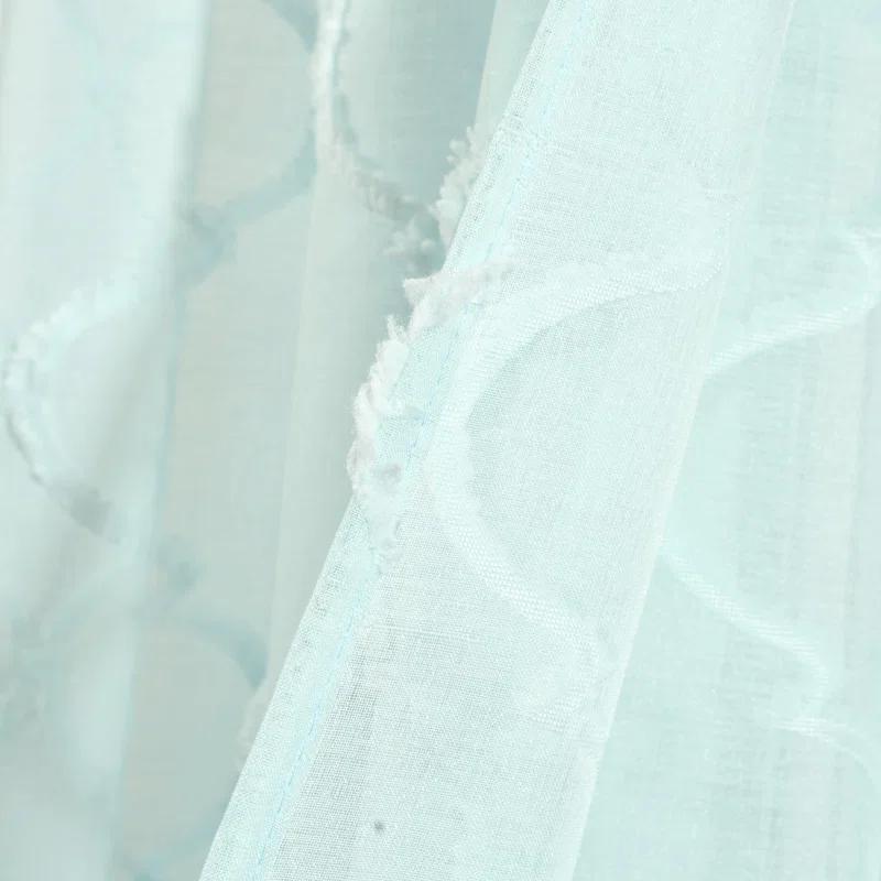 Lush Decor Avon Trellis Sheer Polyester Sheer Curtain Pair (Set of 2)