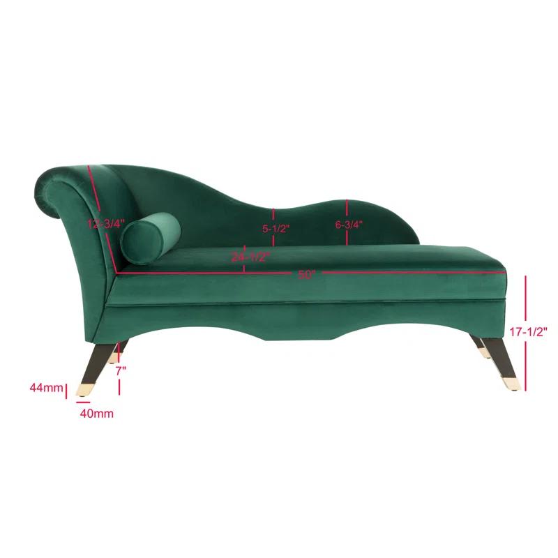 Willa Arlo™ Interiors Schumacher Velvet Chaise Lounge