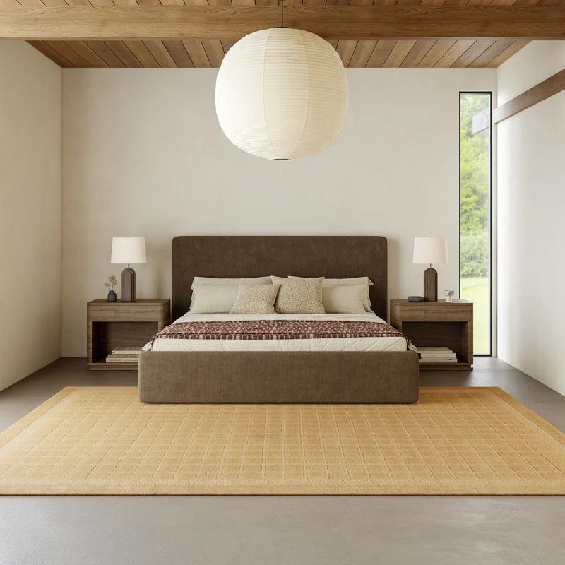 Latitude Run® Fritz Checkered Wool Area Rug