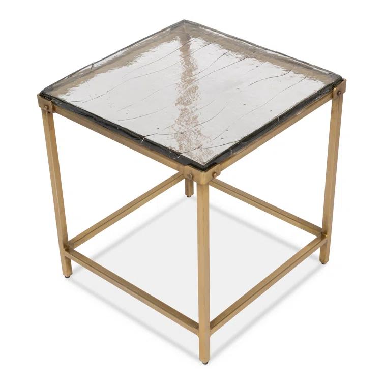 Sarreid Ltd Christian Marble Top End Table