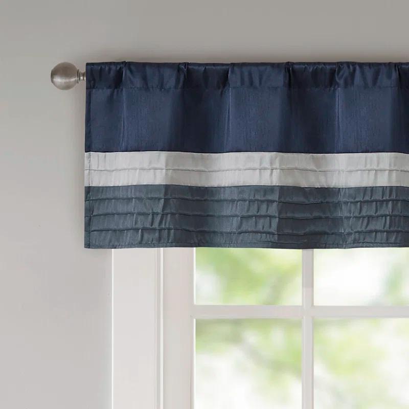 Madison Park Amherst Polyoni Pintuck Single Window Valance