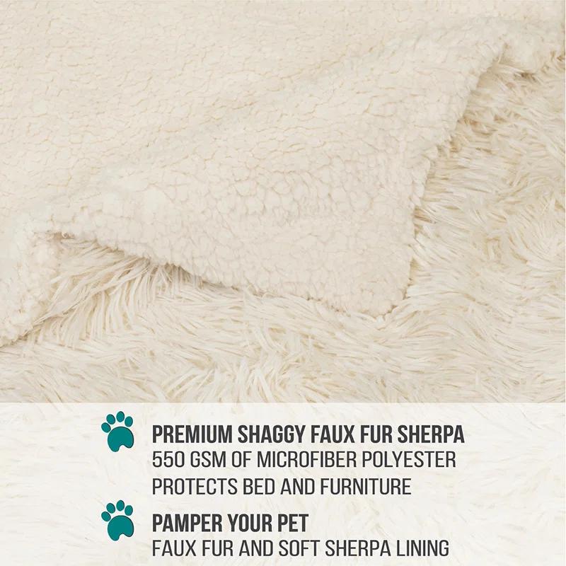 PetAmi Faux Fur Sherpa Pet Blanket