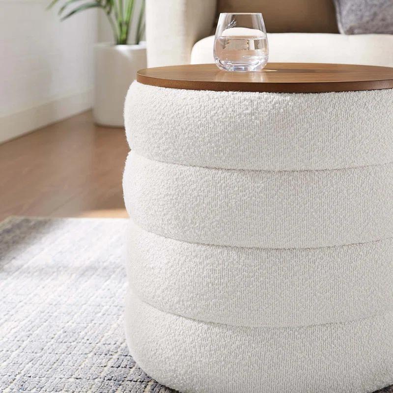 Modway Modway Mezzo 17.3" Wide Round Storage Ottoman