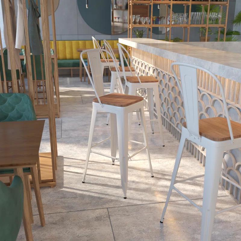 Flash Furniture Steel Outdoor Stool