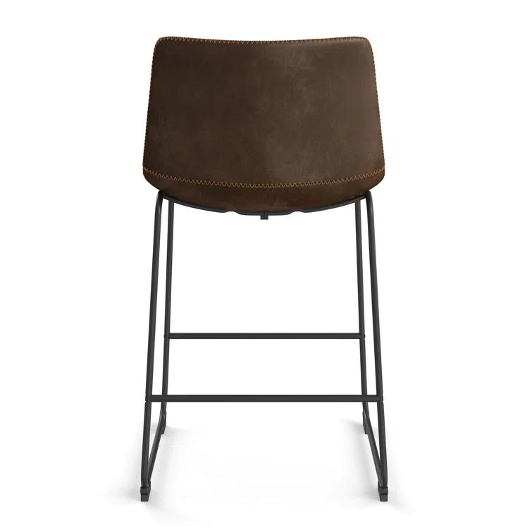 Nia Vegan Leather Bar & Counter Stool (Set of 2)