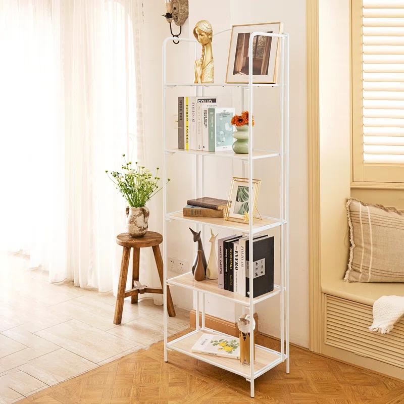 17 Stories Lejon No Assembly Folding Etagere Bookcase