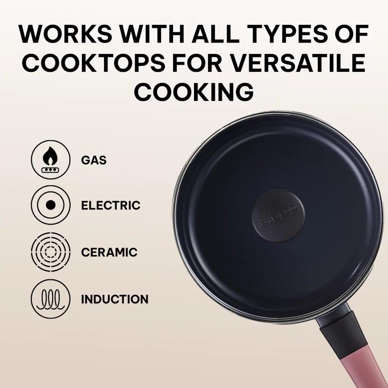 Brabantia Brabantia Tasty+ Ceramic Nonstick Skillet Frying Pan 9.5" Non Toxic Pan Titanium Reinforced Ceramic Coating - Non Toxic Cooking Pan, Add To Your Pots And Pans Set Cookware