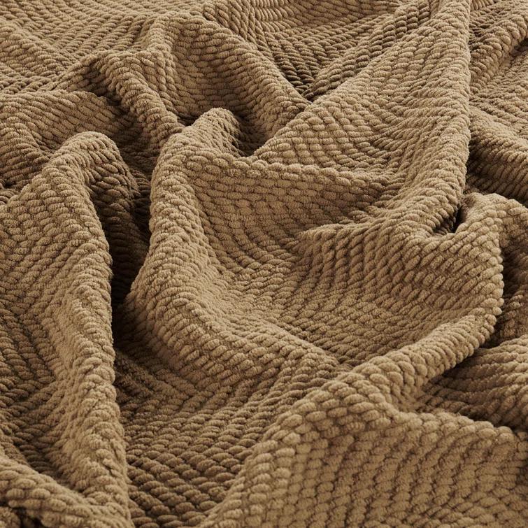 Home Soft Things Tweed Knitted Throw Blanket