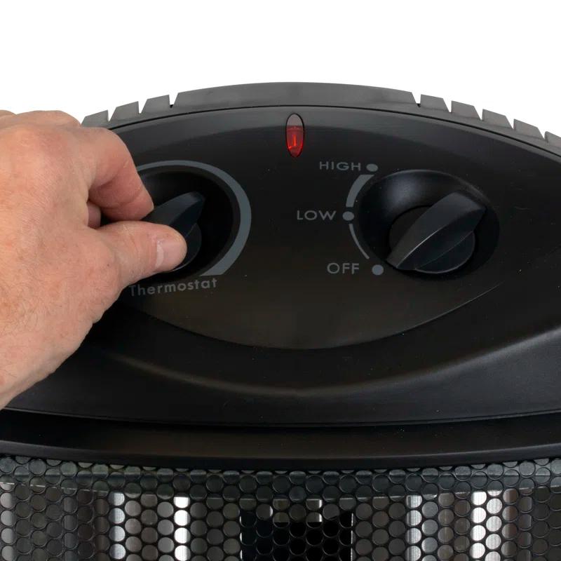 BLACK+DECKER Quartz 1500 Watt Electric Infrared Tower Heater with Manual Control
