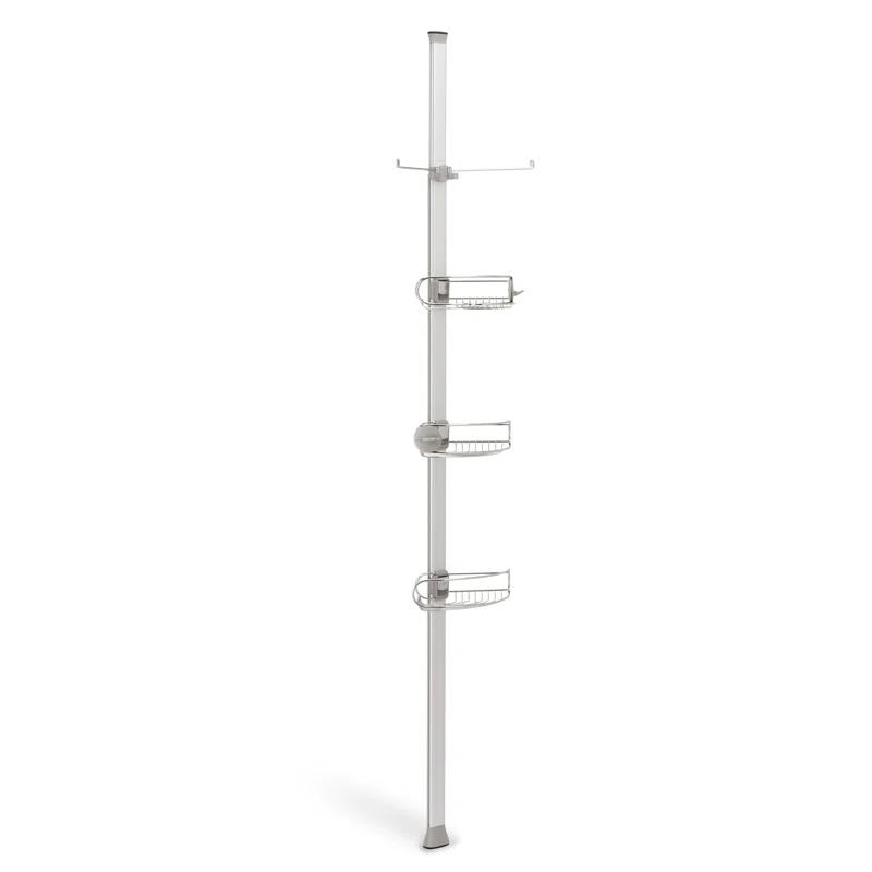 simplehuman Simplehuman Tension Pole Stainless Steel and Anodized Aluminum Shower Caddy