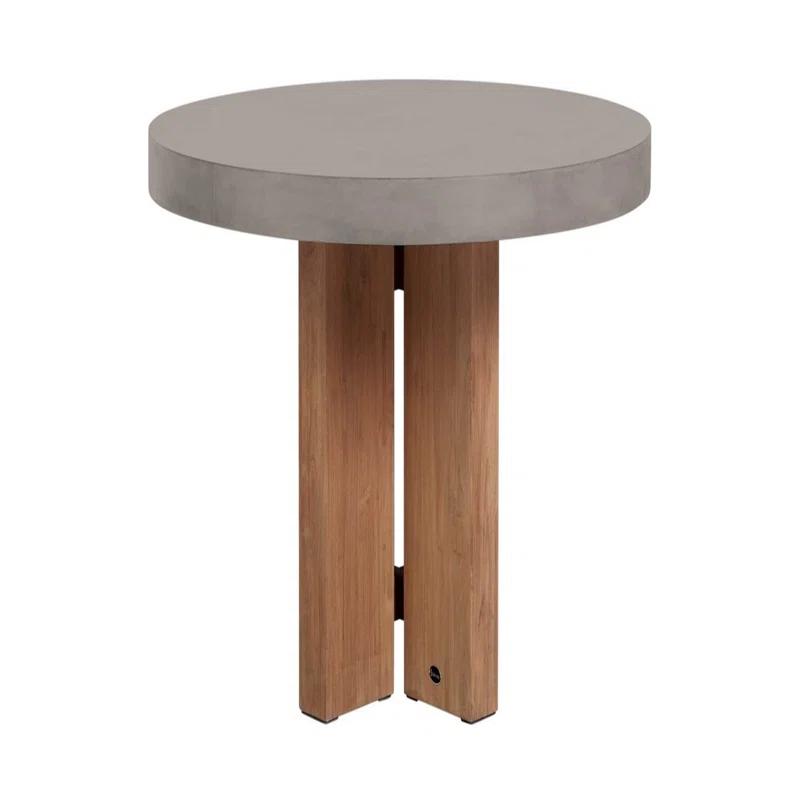 Seasonal Living Java Round Concrete Outdoor Dining Table